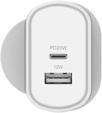 Cygnett PowerPlus 32W USB-C PD Dual PWall Charger, White