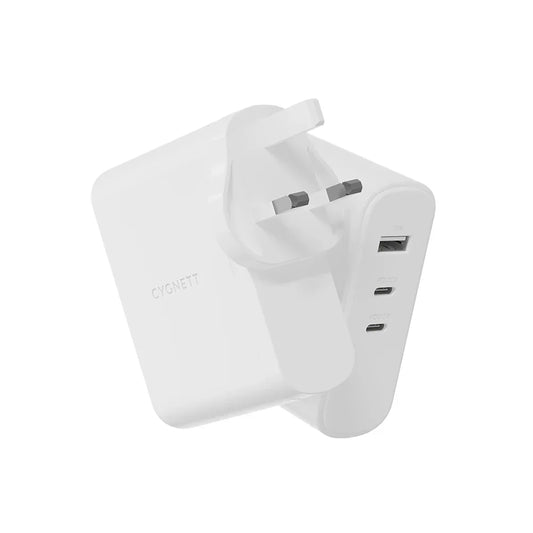 Cygnett PowerMaxx 100W Multi Port Wall Charger UK, White