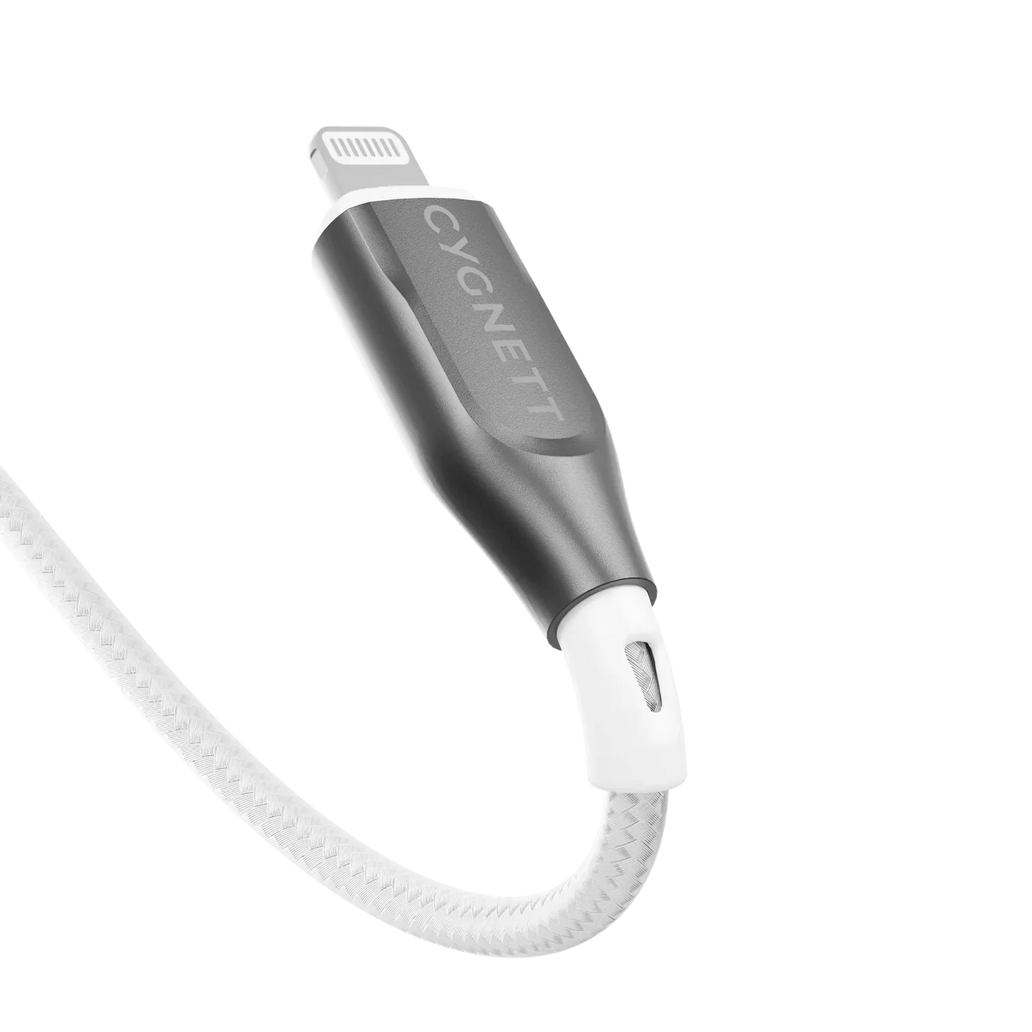 Cygnett Armoured Lightning to USB-C Cable 2M, White