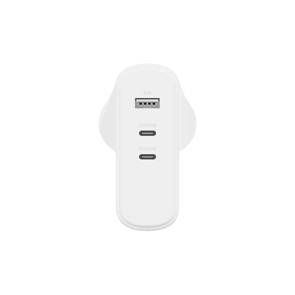 Cygnett PowerMaxx 100W Multi Port Wall Charger UK, White